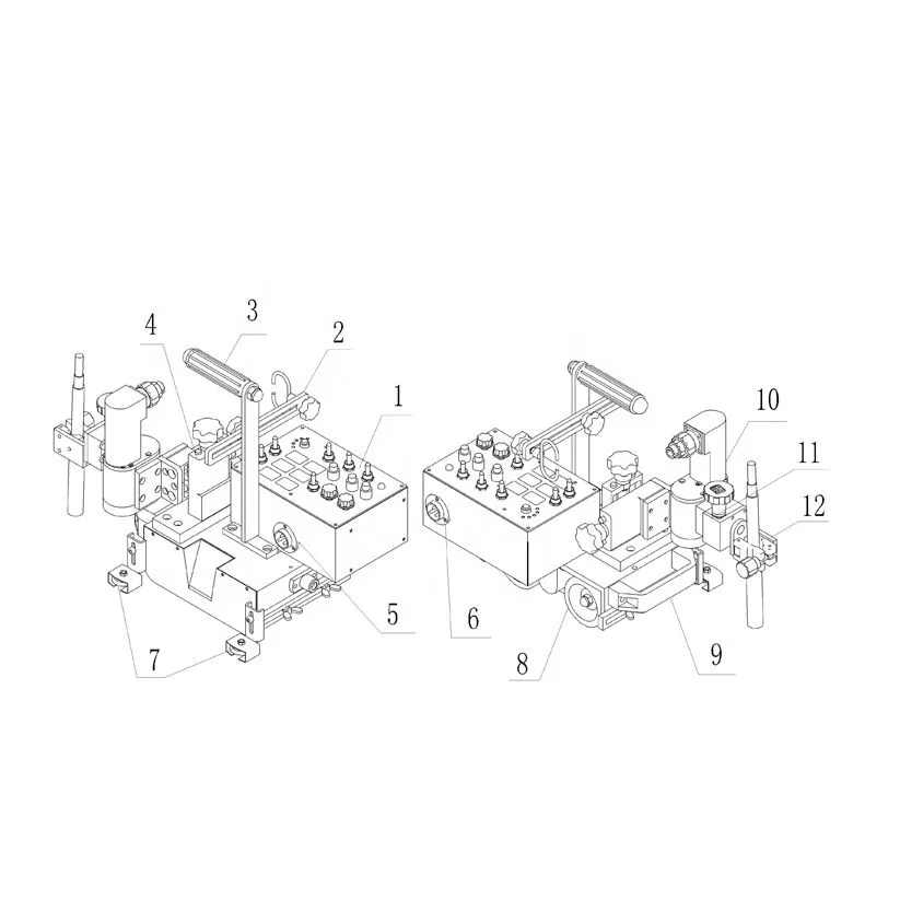 HK-8SS-W Electromagnetic Swing Vertical Welding Trolley Automatic Carriage Oscillate Welding Tractor Factory