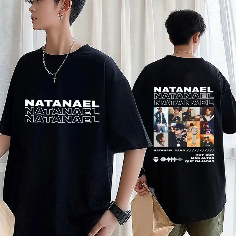 Natanael-Camiseta de algodón suave para hombre y mujer, prenda de vestir, estilo Harajuku, Hip Hop, de gran tamaño, a la moda