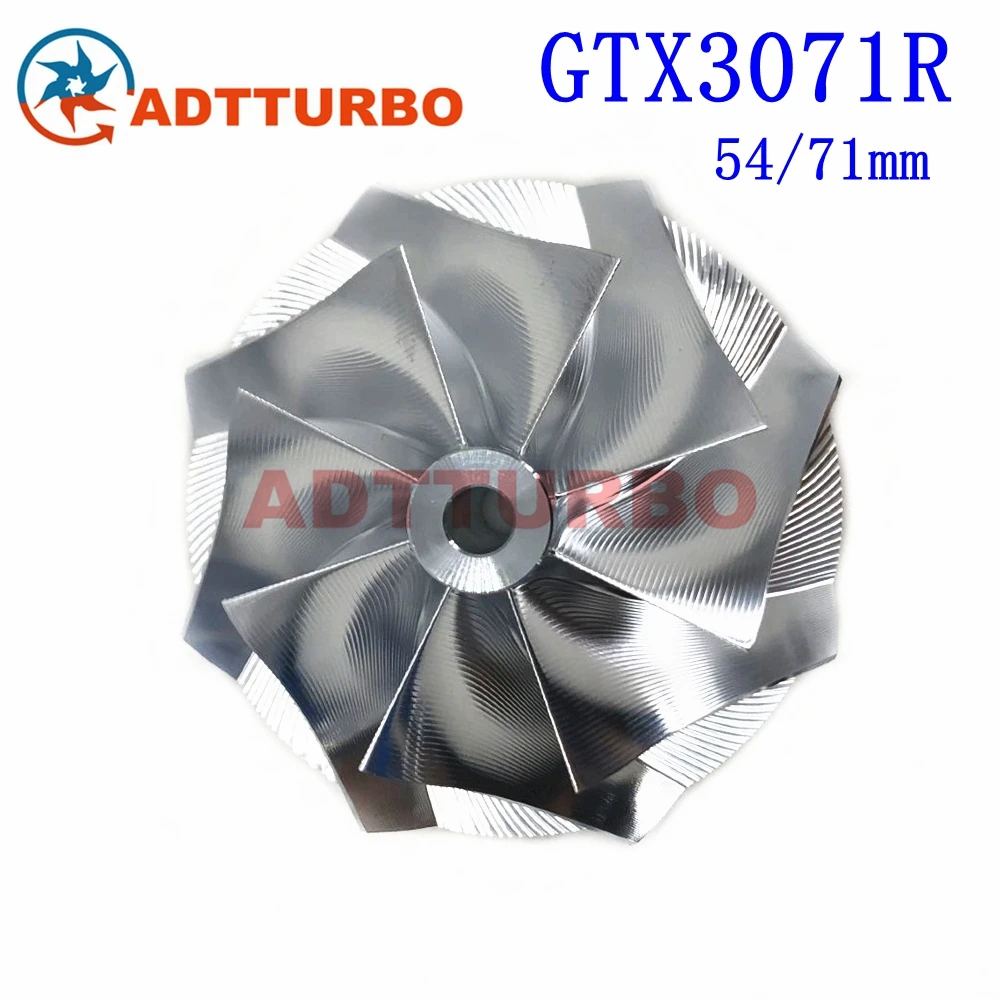 GTX3071R Billet Turbo Compressor Wheel GTX3071 54/71mm 8+0 Blades for 856801-5006S 740902-0009 851154-5002S Turbo CHRA