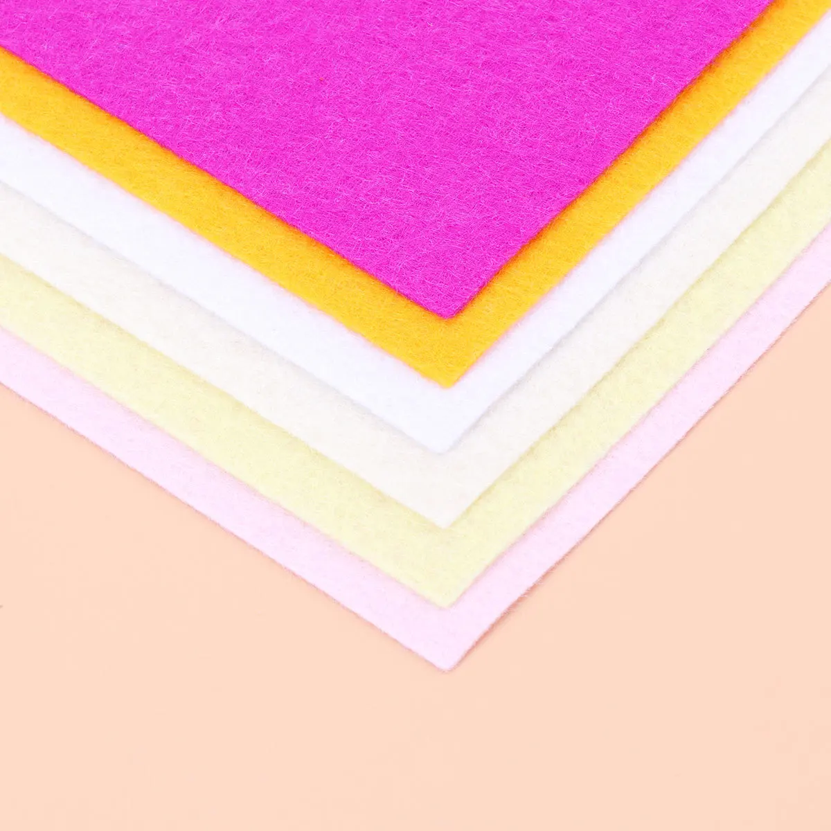 

40pcs Colorful Felt Cloth Diy Craft Sheets Decorative Felt Pieces Nonwoven Fabric For Handmade Jewelry Box Bag Interior Design