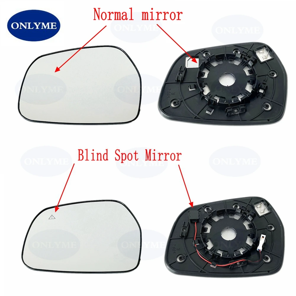 

Car Heated Convex Mirror Glass With Blind Spot Warning Light For Kia Sorento 2021 2022 2023