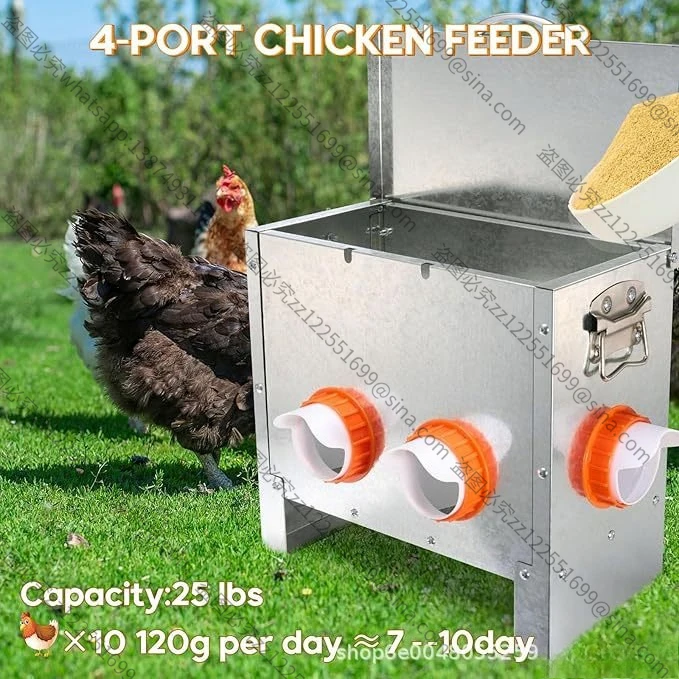 Suitable for 4 Hole Trough Feeder, Feeding Trough, Rat Feeder ChickenFeeder