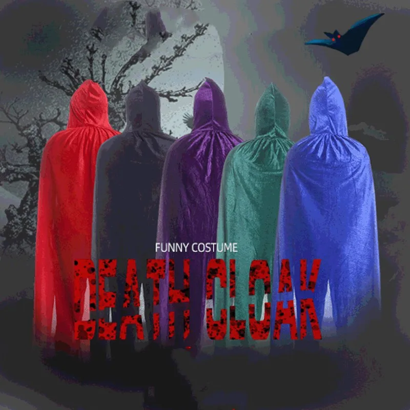 

Halloween Masquerade Costume Cosplay Movie Hocus Pocus Sarah Winifred Sanderson Witch Death Cloak Unisex Retro Ages Cape Prop