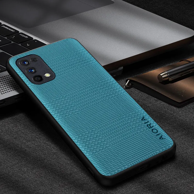 Case for Realme 7 6 5 Pro 6S 5S 6i 5i stylish houndstooth pattern durable pu leather phone case