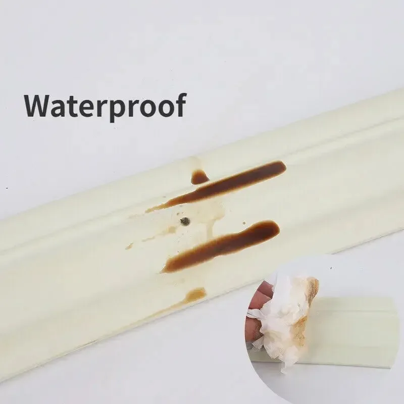 1 لفة 2 متر/78.74in ذاتية اللصق خط الحدود الجدار ملصق مرنة المضادة للتصادم التفاف خط السقف التلفزيون حائط الخلفية ملصق