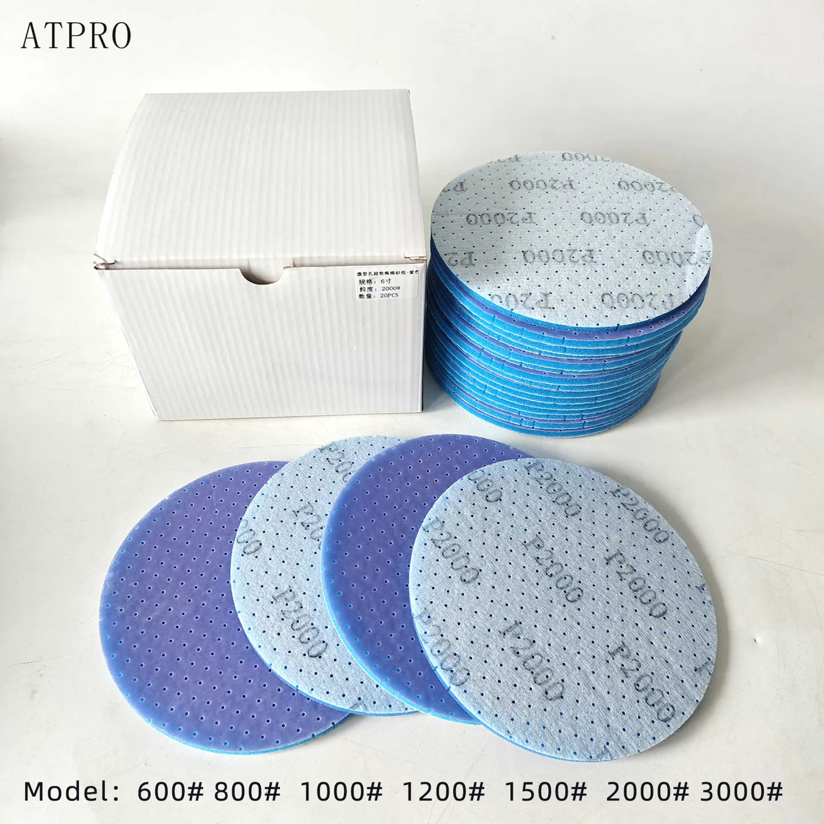 Flexibility Sanding disc Grinding Disc Polishing Sheet Hook and loop P600-3000 6In 150mm for Festool/MIRKA/3M ect sander