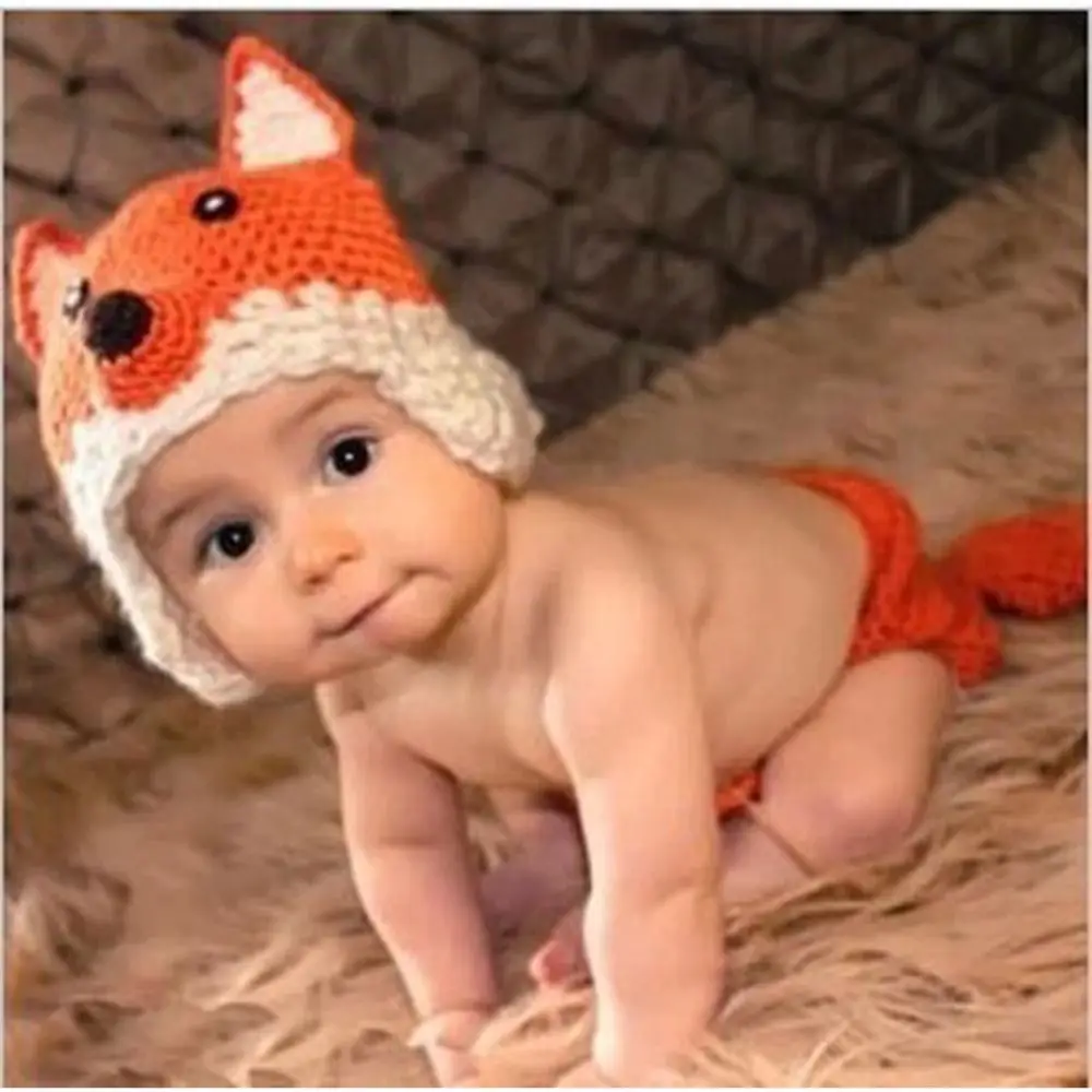 

Costume Outfits Crochet Design Newborn Baby Suit Knit Fabric Photography Prop Crochet Knit Costume Infant Clothing Baby Girls