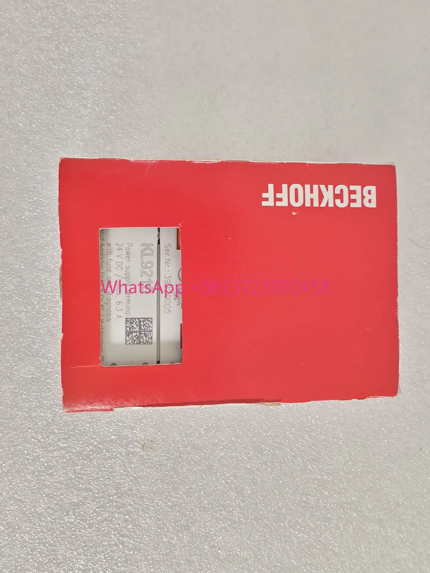 

BECKHOFF KL9210 with code, German Beckhoff module