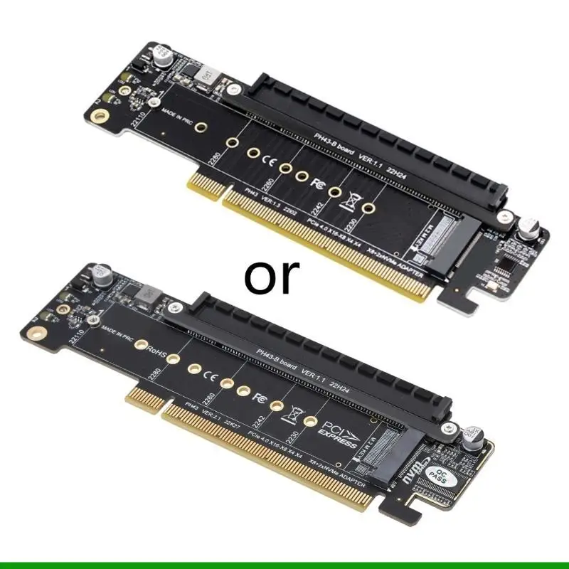 

U55C PCIE X16 до x8+x4+x4 адаптерная карта сплиттера, поддержка PCIe M.2 NVME Расширение