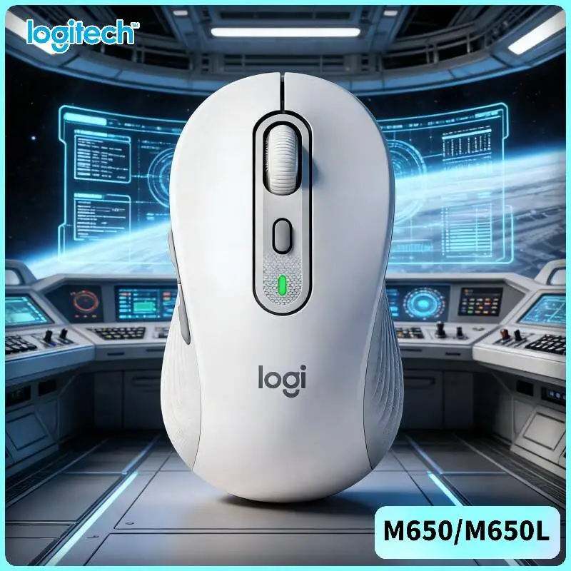 Logitech M650 Signature Wireless Mouse - Advanced Optical Tracking, Rubber Side Grips, SmartWheel Scrolling, 24-Month Battery