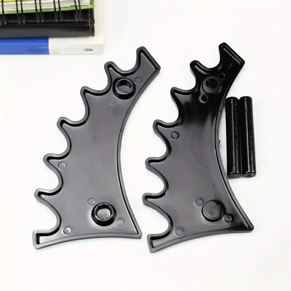 Transparent 6-bit Ballpoint Pen Holder Plastic Ladder Shelf Eyebrow Pencil Holder Makeup Brush Rack Organizer Room Decor