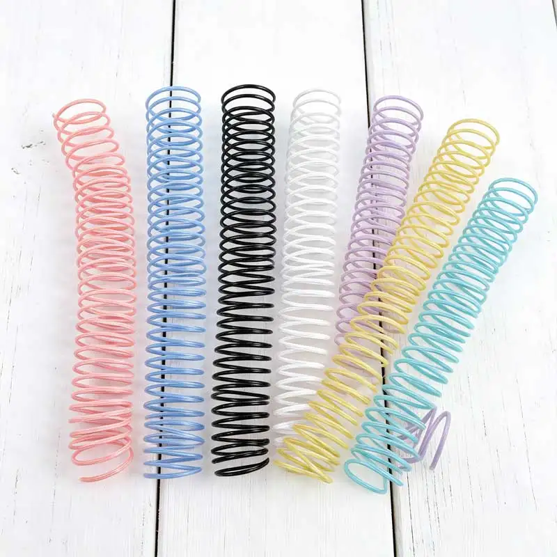 8Pcs Plastic Spiral Binding Coils 35Mm Coil Binder Rings Loose Leaf Binder Supplies Comb Binding Spines for Office School Home