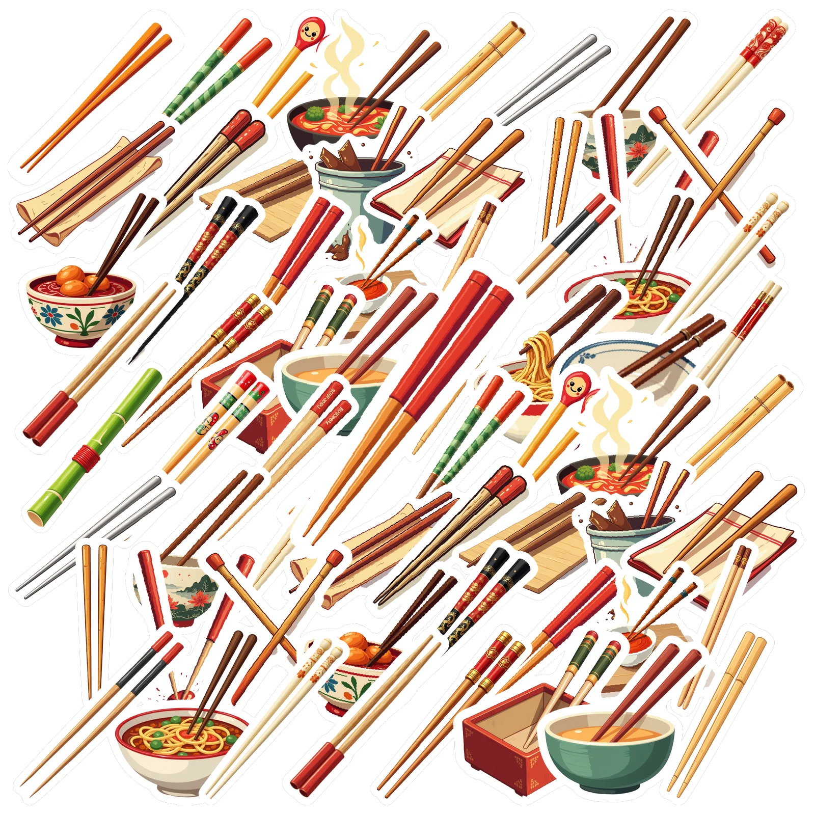 

35-150 шт. яркие наклейки красочные наклейки в виде комиксов и еды DIY наклейки для ноутбука, багажа, скрапбукинга, дневника, наклейки для гитары