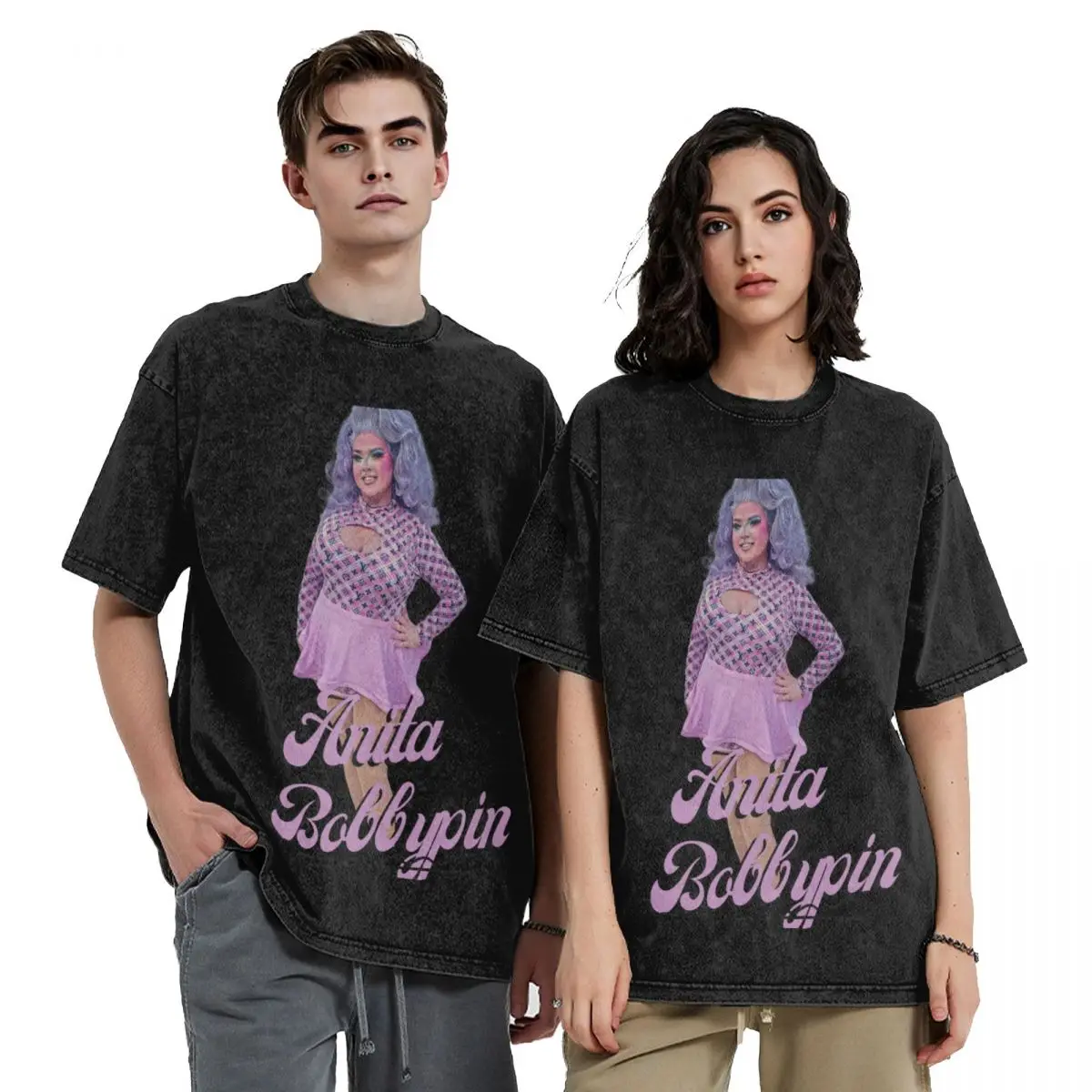 

Anita Bobbypin - Pink T-Shirt graphic t shirts sweat anime shirt Men's cotton t-shirt