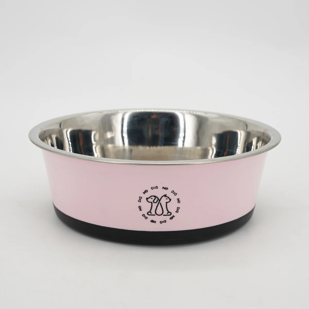 1PC Non-slip Stainless Steel Dog Food Bowl Cat Bowl Anti-tip Non-slip Pet Bowl