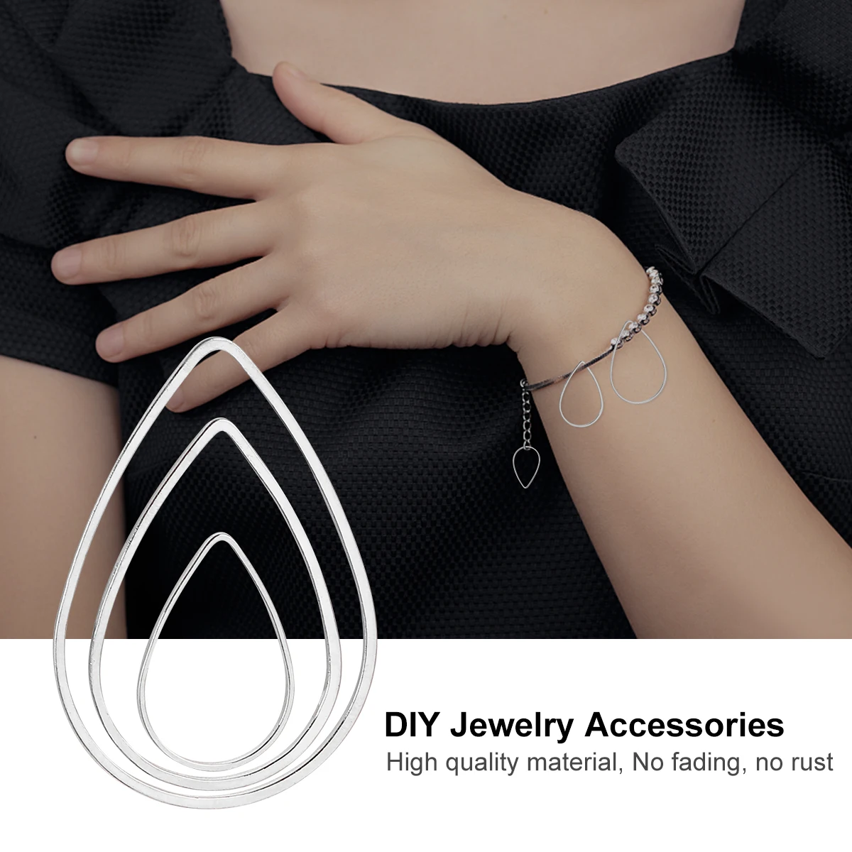 

60pcs Copper Earrings Pendant Charms for Jewelry Making Supplies Kit Adults DIY Gifts Unique Shape Simple Stylish Accessories