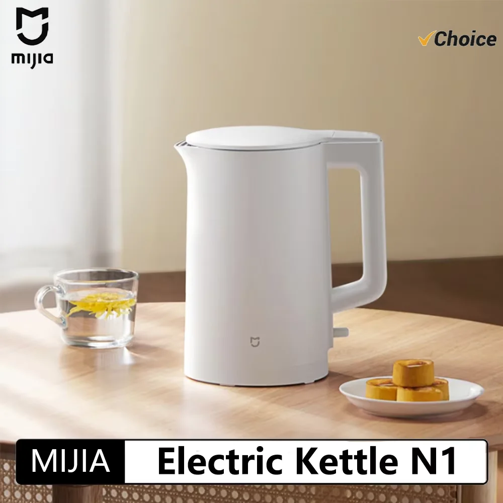 

Новый электрический чайник MIJIA N1, быстрый нагрев, нержавеющая сталь, умный электрический чайник, 1.5 л, 1500 Вт, для дома, чай, кофе, 220 В