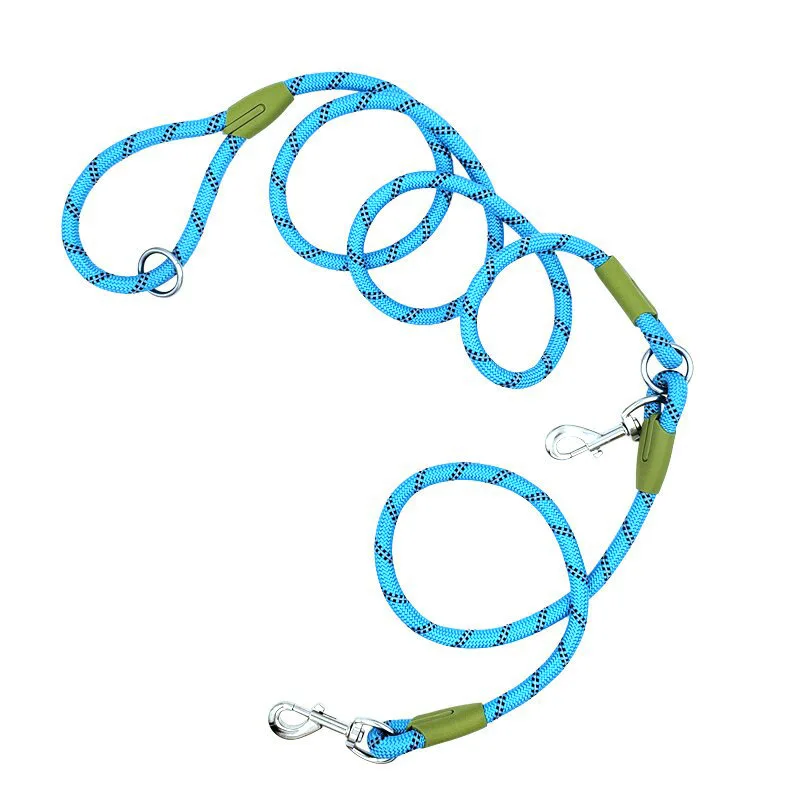 Reflective Nylon Leashes for Pet Dogs, Chain Traction Rope, Leads for Running, Free Hands Rope, Oblique Shoulder span