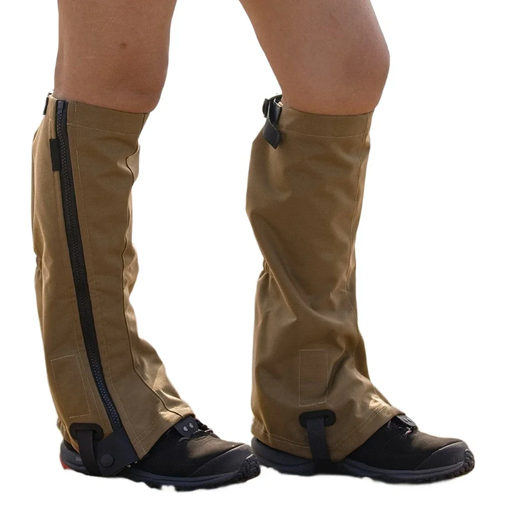 Lightweight Gaiters Green Hiking Gaiters Water-repellent Reverse Zipper Design Tear And Scratch Resistant Minimal Bulk