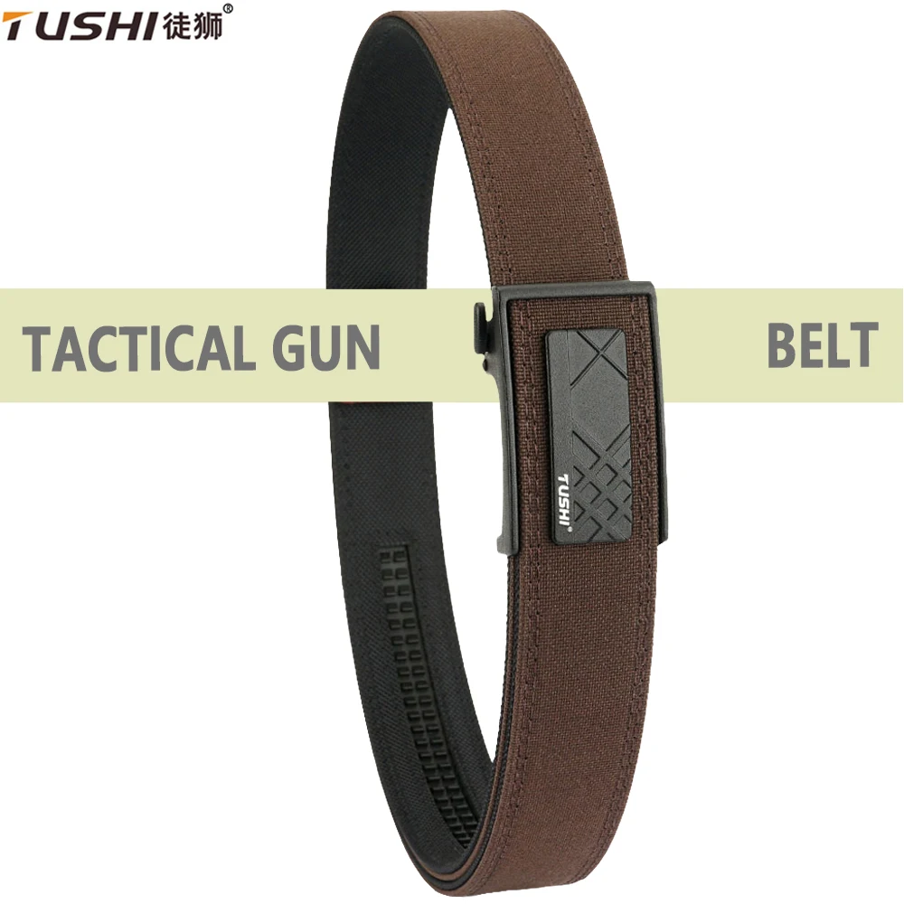 

TUSHI New Metal Automatic Buckle Nylon Tactical Belts For Men Adjustable Trousers Waistband Outdoor 3.8cm Sports Belt Quick Dry
