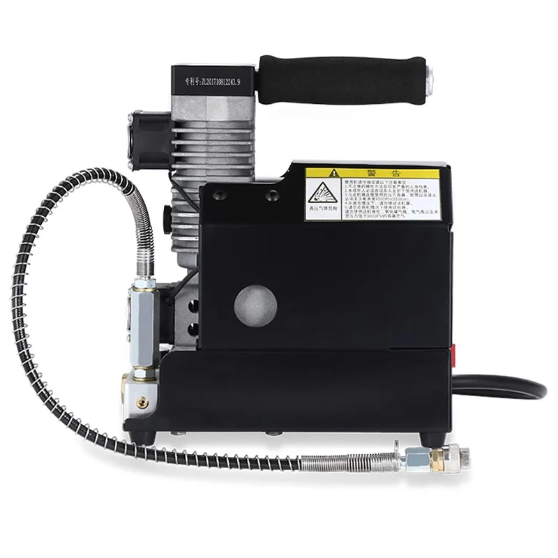 Car Air Compressor 8L/min Air-Cooled Compressor 12V Air Pump Oil-Free Lubrication High-Pressure Air Pump