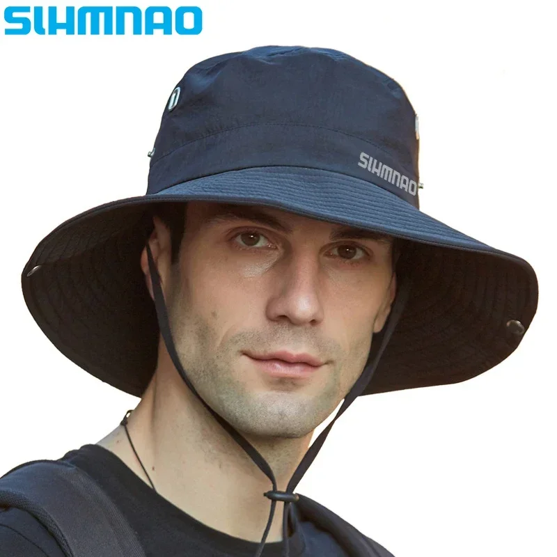 2024 Fisherman's Hat Summer Men's Outdoor Breathable Sun Hat Mountaineering Tourism Sun Hat Big Brimmed Female Cycling Hat