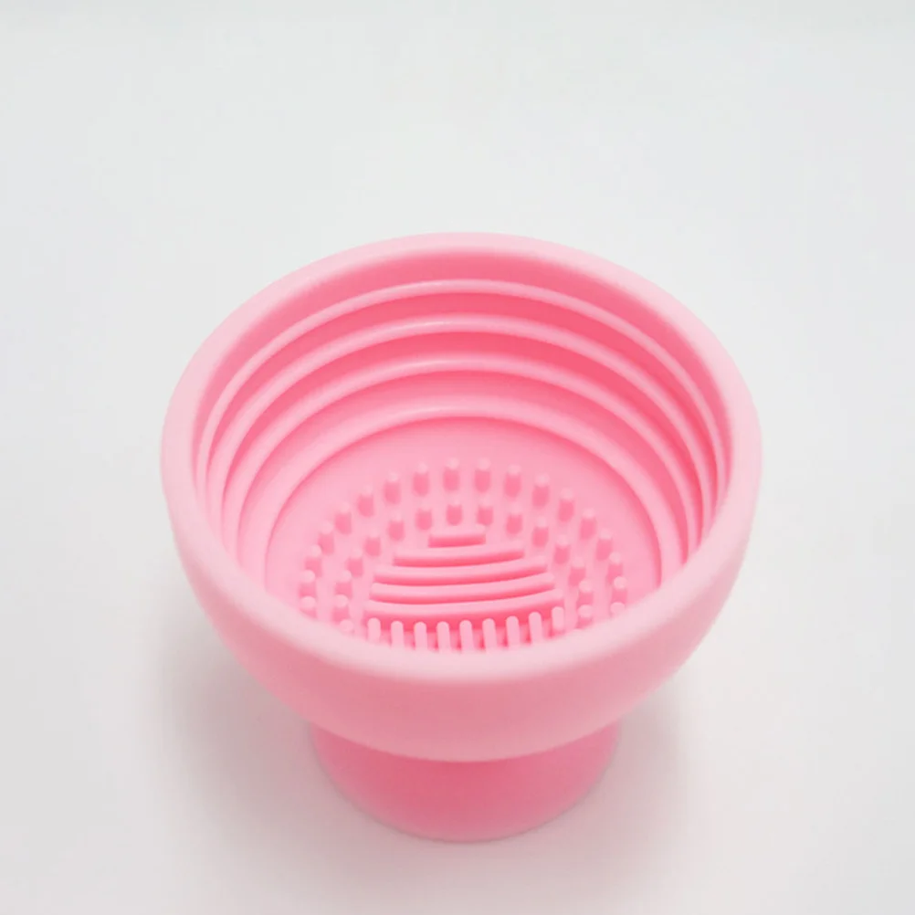 

2Pcs Silicone Makeup Sponge Holders Red Wine Glass Shape Desktop Makeup Brush Cleaner Bowl Beauty Sponge Storage Rack Reusable