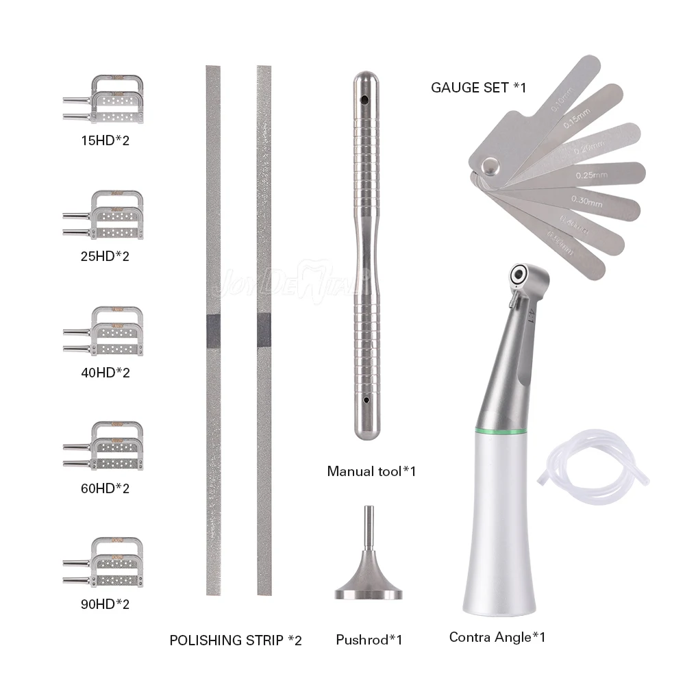 Azdent Dental Redução Contra Angle Handpiece, 1:1 tiras recíprocas, Polidor de tira interproximal