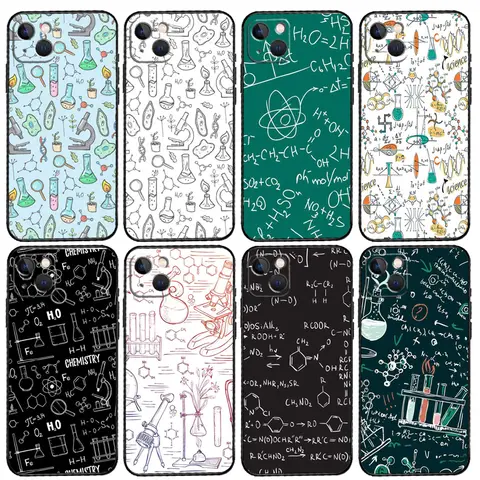 Biology and Chemistry Phone Case For iPhone 15 14 Plus 11 12 13 16 Pro Max Mini 7 8 X XR XS Max Cover