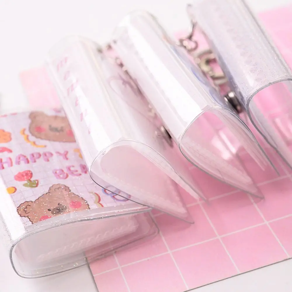 Book Binder Pocket Photo Keychain Pictures Storage Photo Album Keychain Collection Card Holder Card Book Keyring Card Bag