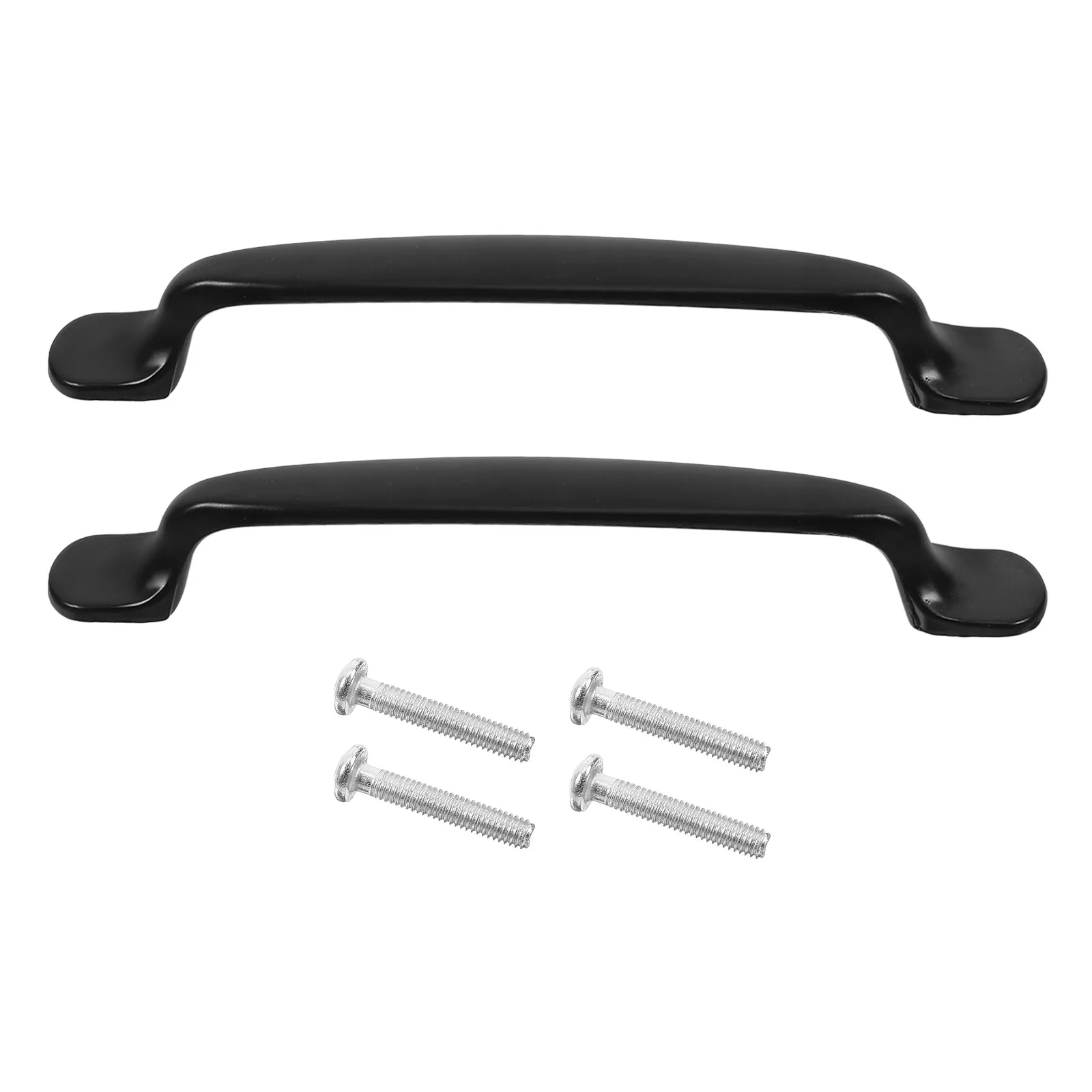 

2 Pcs Kitchen Cabinet H les H les 128mm Hole Black Aluminum Drawer Pulls Cabinet Hardware Kitchen Accessories
