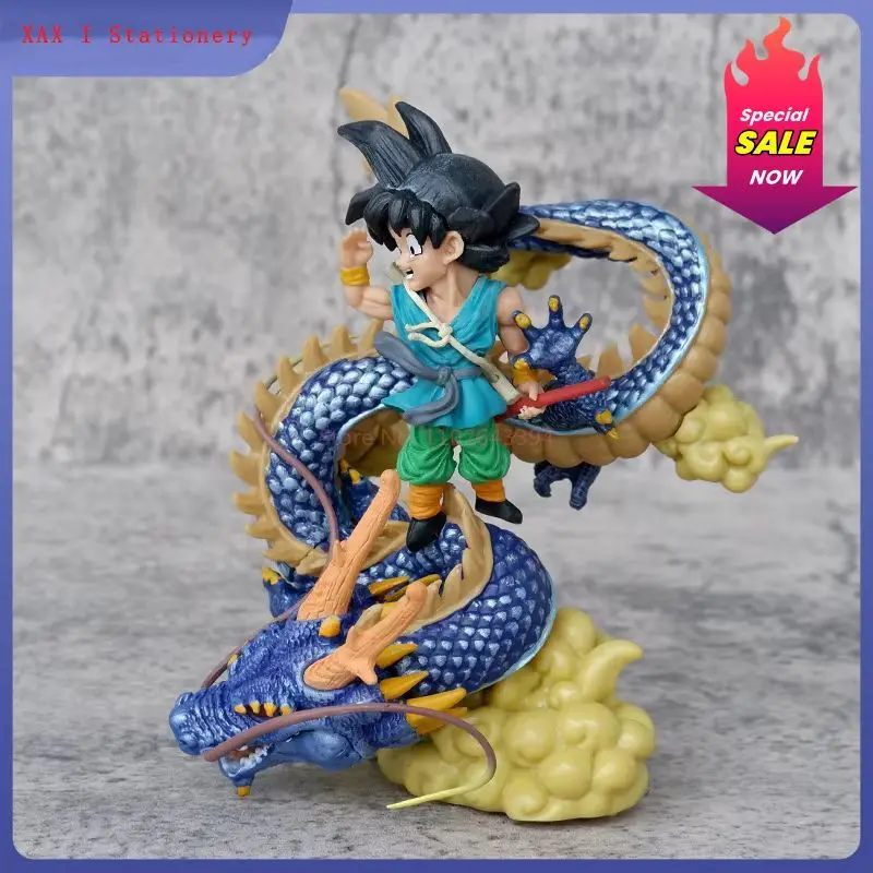 13cm Figurka Anime Dragon Ball Powodzenia Goku Shenron Gt Son Goku Super Saiyan Pvc Figurka Kolekcjonerska Statua Model Zabawki Prezent