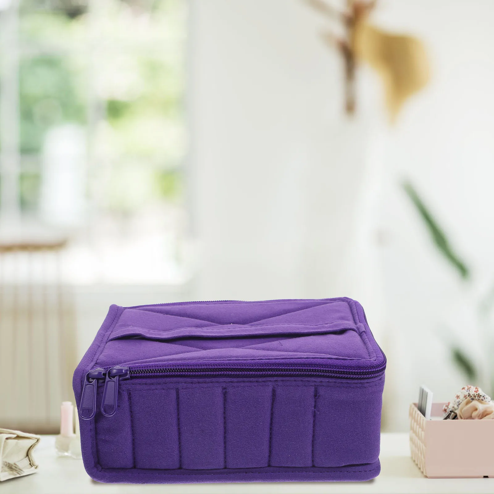 

Essential Oil Organizer Bag Bottle Holder Storage Container For Travel Nail Polish Carrier Portable Carry Case