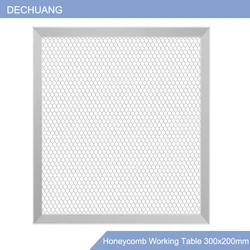 Table de travail en accent d'abeille pour machine de découpe laser CO2, plate-forme de planche de taille 300x200mm, pièces de graveur laser