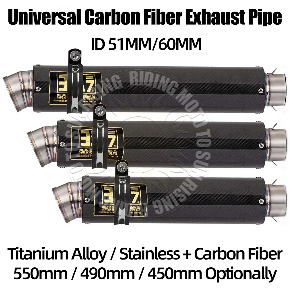 Silenciador De Escape Universal De Aleación De Titanio Yoshi De 51 Mm Y 60 Mm Para Motocicleta, Tubo De Escape Modificado — -40%, 33.33€ Coupon, from 49.99€ – 40% descuento – €49.99