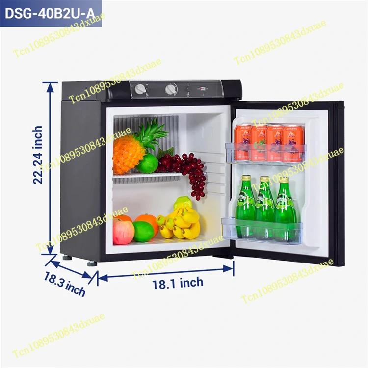Small camping gas refrigerator liquefied petroleum gas