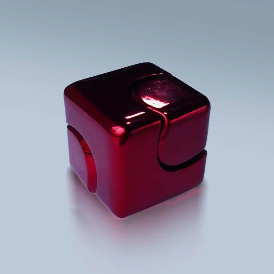 الملونة تململ سبينر المكعب السحري المعادن الغزل العلوي حلقة رئيسية تململ لعبة سطح المكتب لعبة لتخفيف الضغط مكعب لانهائي هدايا الكبار #6