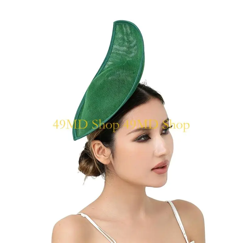 49MD Western Bonnet Hat Millinery Cap Base Derby Hat For Bridal Hairpieces Party Decorations And Costume Design