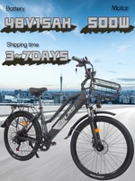 Electric Bicycle Orlms-CITY26 26-inch  Tire Mountain E-bike 500W Motor 48V15AH Lithium Battery Adult City Riding Electric Bike