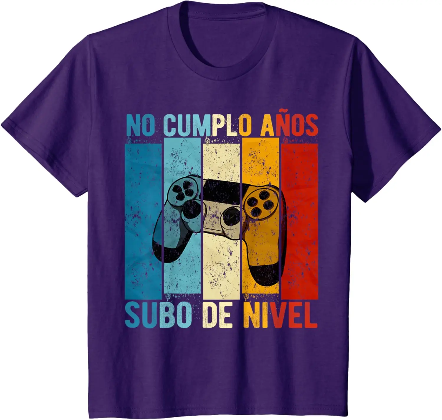 No Cumplo Años Subo De Nivel Divertido Cumpleaños Camiseta T-shirt Short Sleeve 100% Cotton Shift