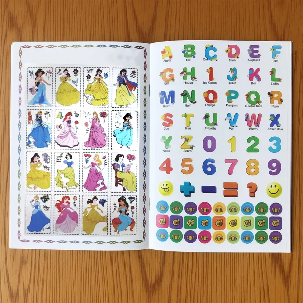1pc Disney Cartoon Princess Coloring Book, Doodle Notebook, Featuring Snow White, Cinderella & Aurora，Drawing toys view 3