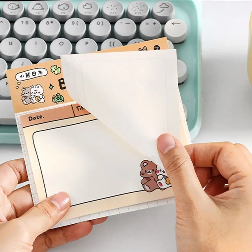 Cream Style Memo Pad Aesthetic Write Smoothly Weekly And Daily Notebook Memo Diary Planner Scrapbooking Card