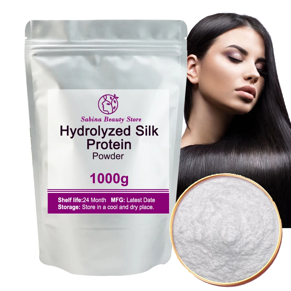 Hot Supply  99% Hydrolyzed Silk Protein Powder ,Silk Fibroin for Moisturizing, Brightening and Improving Skin Perception