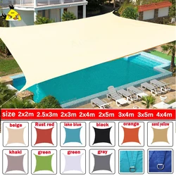 Toldo impermeable 420D vela de sombra para jardín al aire libre, playa, camping, patio, piscina, toldo, tienda de campaña, sombrilla.