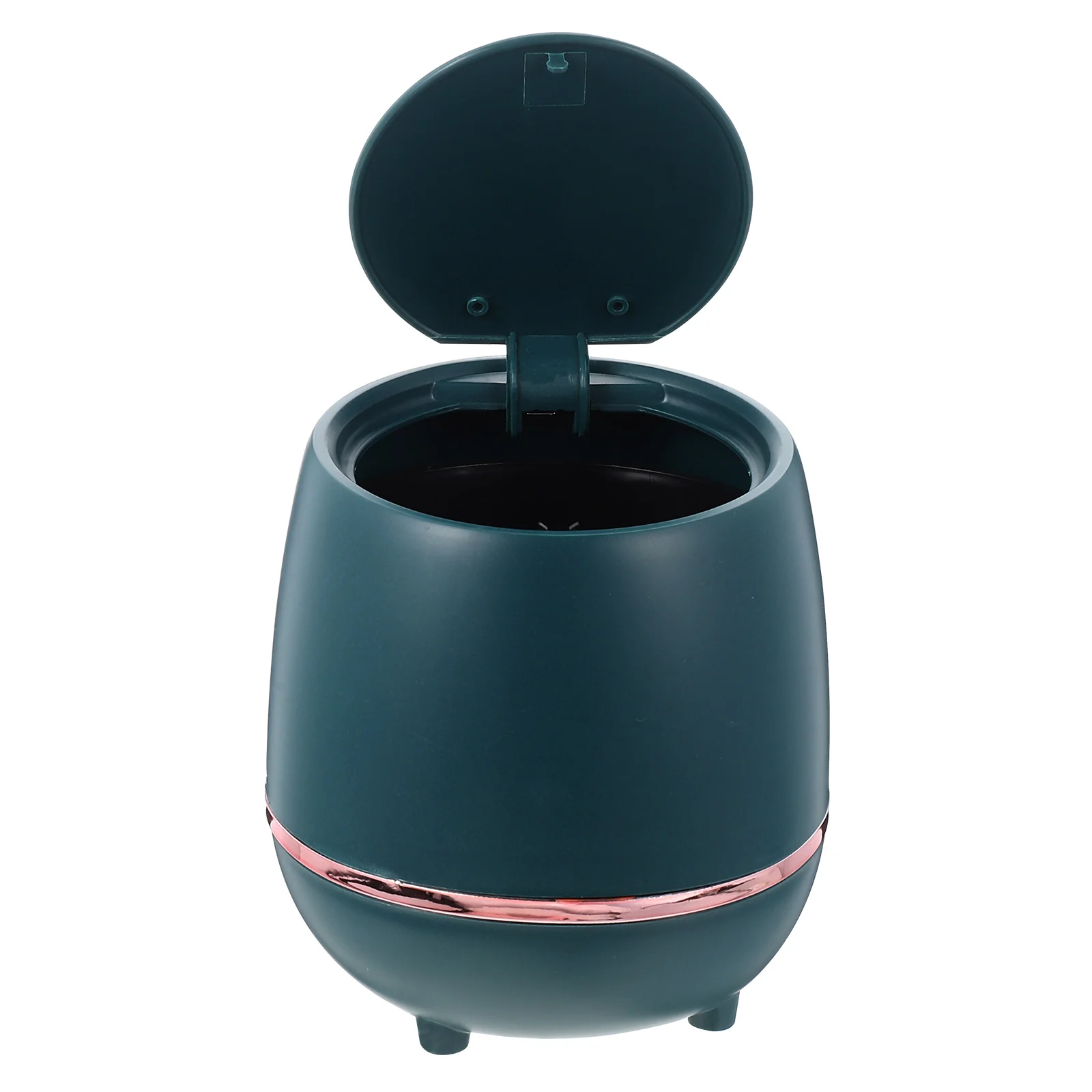 

Sealed Flip Trash Can Desktop Garbage Bin Wear-Resistant Reusable Bucket For Bedroom Office Home Study Household Mini Plastic