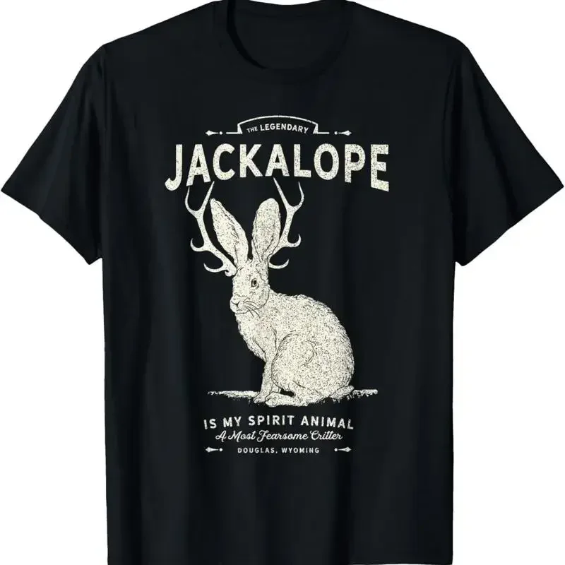 Vintage Jackalope Spirit Animal Mythical Critter T Shirt