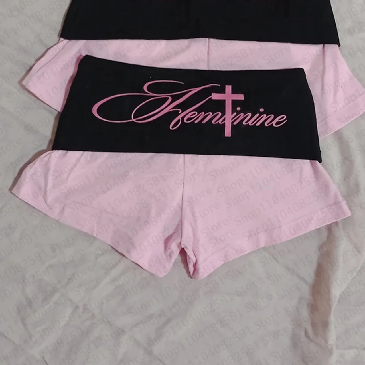 Summer New Y2K Letter Printed Shorts Basic Style Casual Gothic Sexy Hip Hop Rock Sexy Street Style Emo Girls Retro 2000s punk