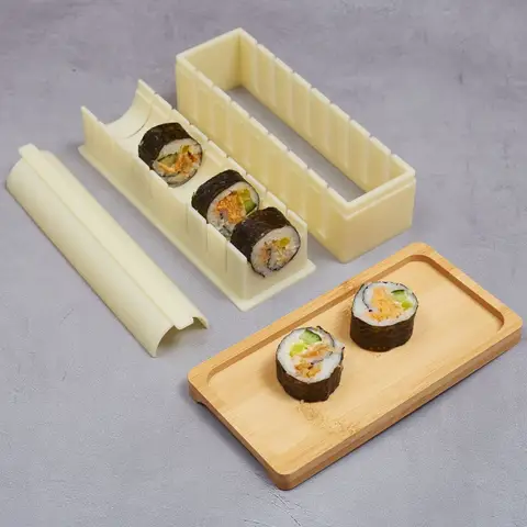 재사용 가능한 플라스틱 스시 메이커 장비 키트 라운드 스퀘어 하트 모양의 김밥 스시 롤 금형 스시 만들기 도구 케이크 롤 금형 재사용 가능한 플라스틱 스시 메이커 장비 키트 라운드 스퀘어 하트 모양의 김밥 스시 롤 금형 스시 만들기 도구 케이크 롤 금형