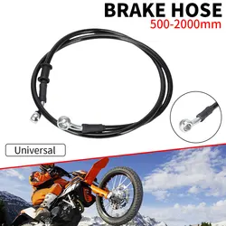 Motorcycle 500mm-2000mm Braided Steel Hydraulic Brake Clutch Radiator Oil Cooler Hose Line Pipe Tube 28° Banjo Stainless Steel