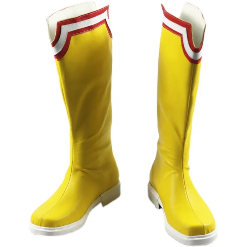 All Might Scarpe Cosplay Stivali di Carnevale di Halloween Scarpe in pelle PU Puntelli Cosplay Anime realizzati su misura